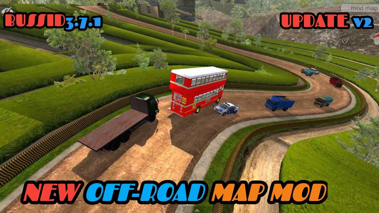 New Hill Off-road Map Mod v2 For Bus Simulator Indonesia| New Village Offroad Map Download Bussid3.7