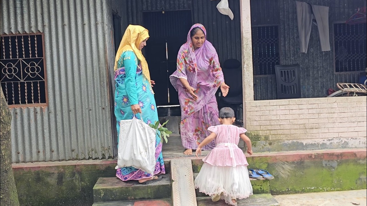 আয়াতের বাবাকে রেখে আমি একাই বাপের বাড়ি চলে এলাম | Village life with Shampa