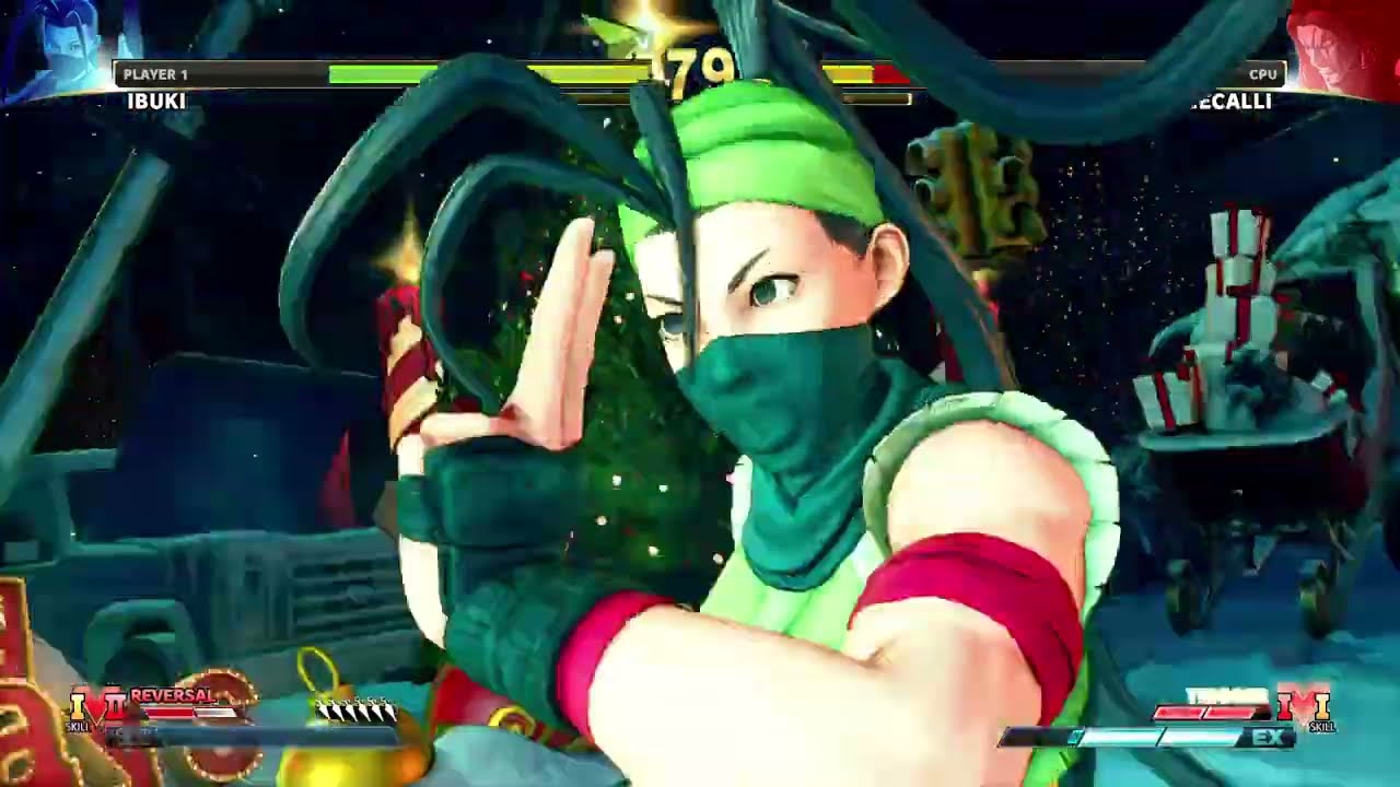STREET FIGHTER V Ibuki vs Necalli