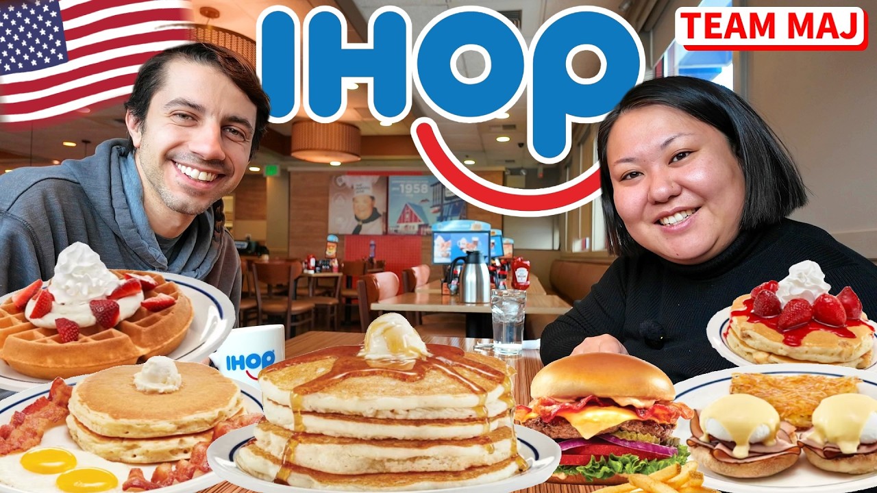 「朝からこの量⁉︎」 アメリカ朝食専門店【IHOP】🥞｜アメリカ生活