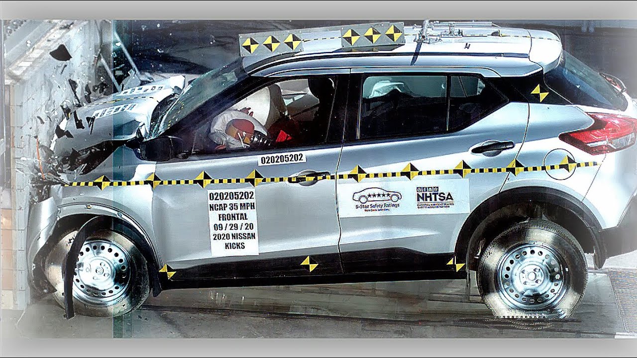 Nissan Kicks (2020) ALL Crash Tests [Front, Side, Side-Pole]