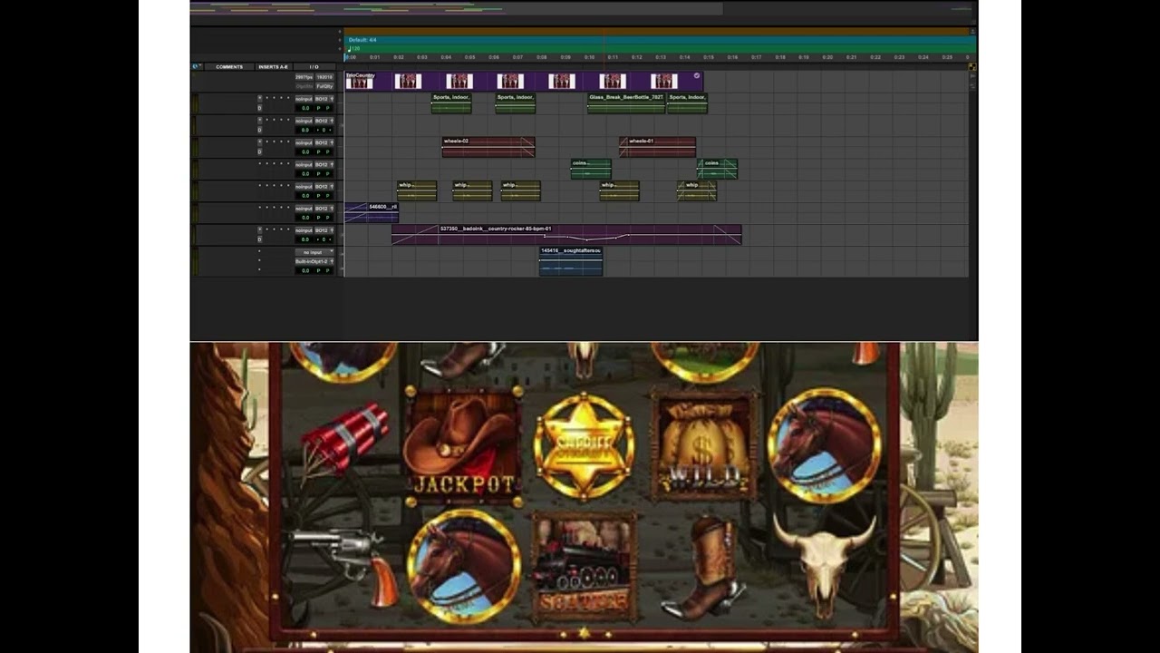 Cowboy themed casino game [Sound design] 