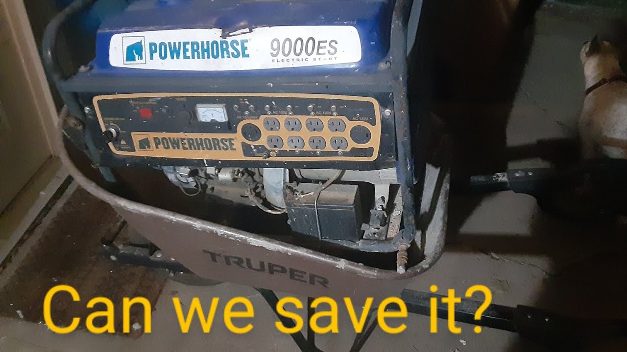 Ремонт генератора Powerhorse - замена регулятора напряжения, карбюратора и соленоида.