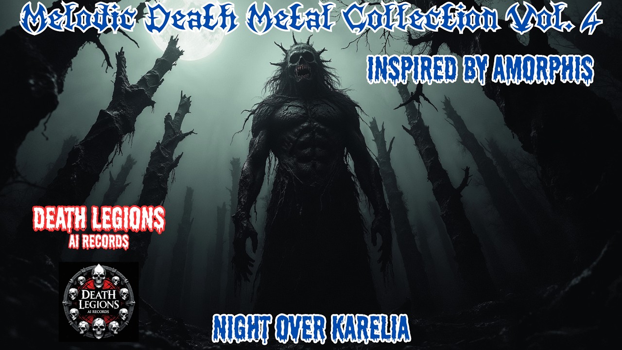🔥4K Melodic Death Metal Collection Vol.  4 (Full Album) 🔥| Night over Karelia | Inspired by Amorphis