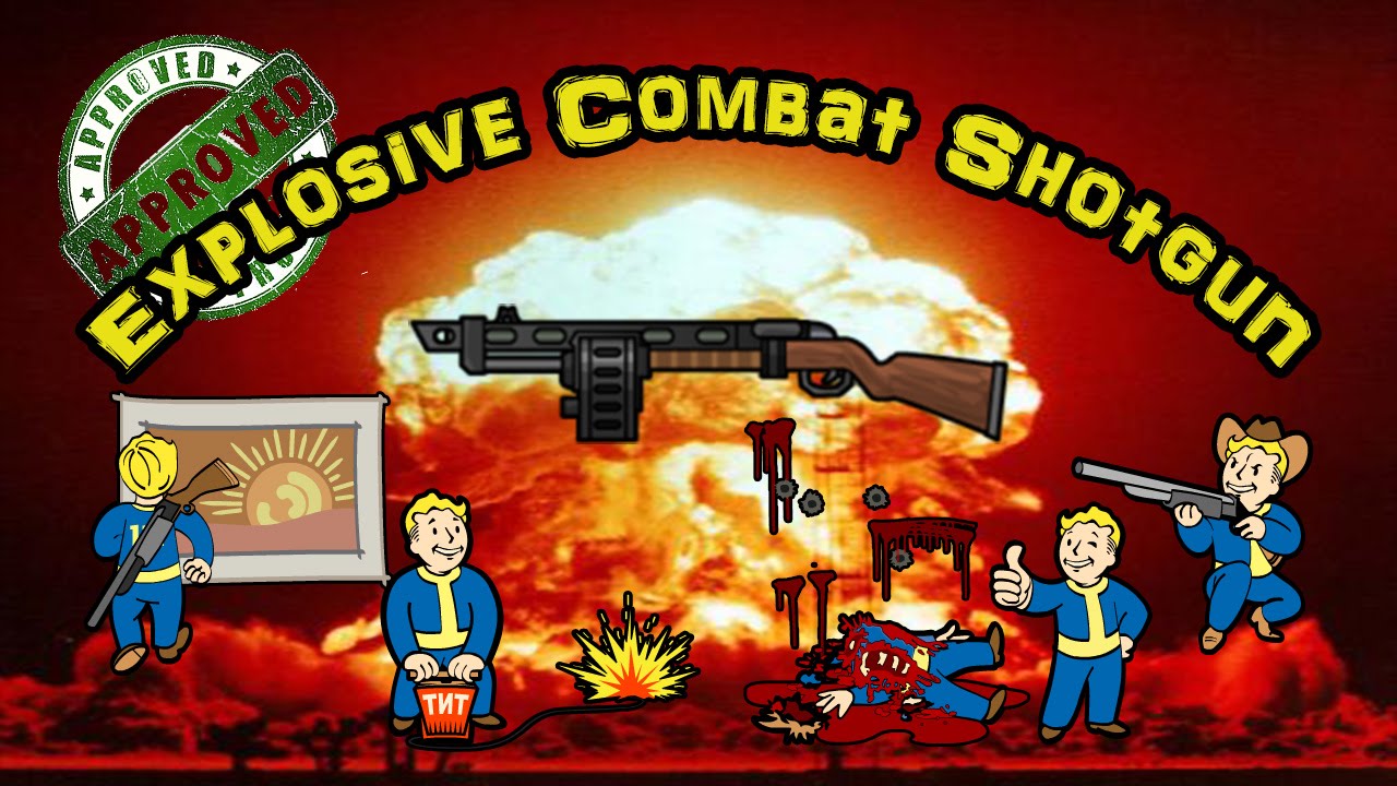 Explosive Combat Shotgun - Fallout 4 Legendary Weapons