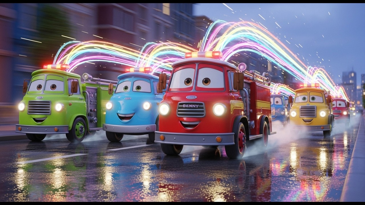 **Benny the Brave Firetruck 🚒🔥🎶 | Rescue Rhyme Adventure for Kids & Toddlers**