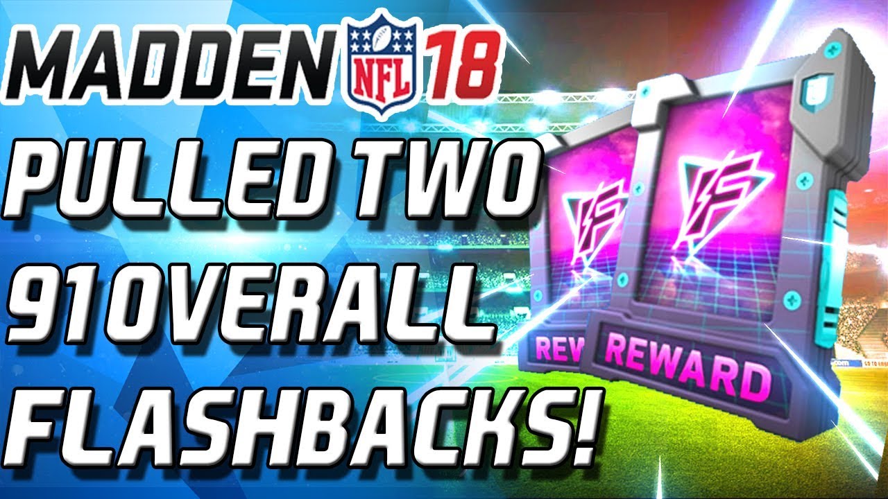 4 FLASHBACK PACKS!  TWO 91 OVERALLS PACKED OUT! - Madden 18 Ultimate Team