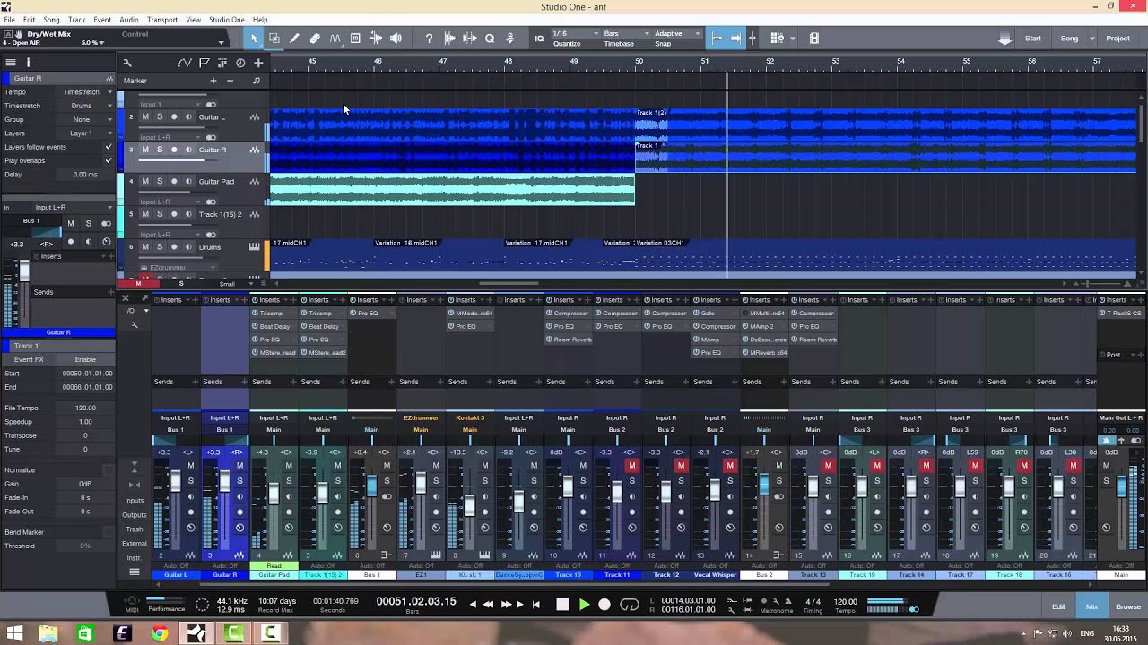Studio One 3 - куда пропала функция Play overlaped events