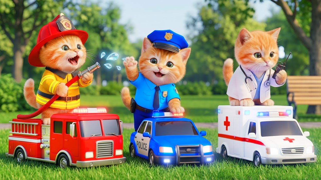 Mama Cat Trims Fur on the Farm and Makes Tiger Hat For Kittens At Home🐾🎩🐯