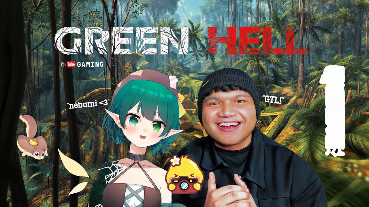 🔴 OOHAMI & NEBULA Sesat dalam HUTAN Bersama sama?💚 - [Green Hell Malaysia] ft. Charlie #Nebumi