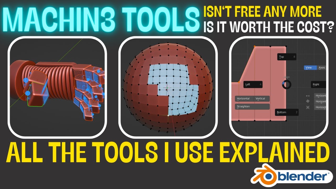 Объяснение всех инструментов, которые я использую в Machin3 Tools для Blender