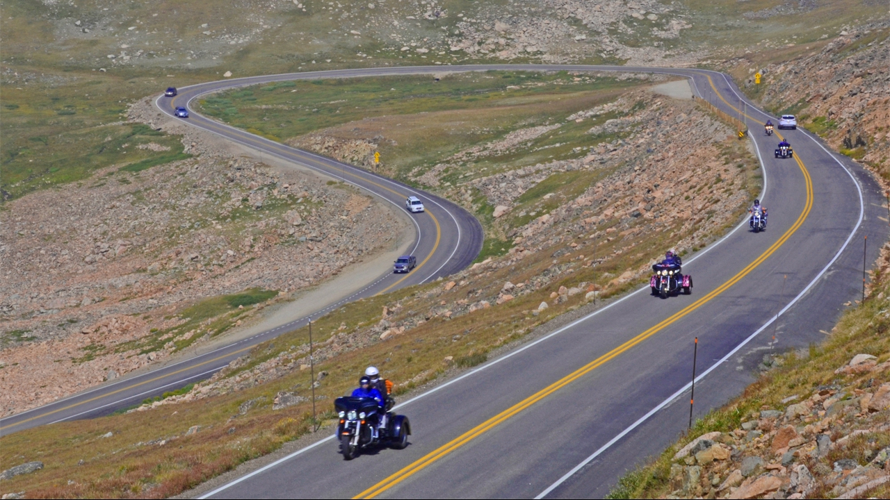 Beartooth Highway Motorcycle Ride: Part 1,  Cooke City to Beartooth Pass Summit