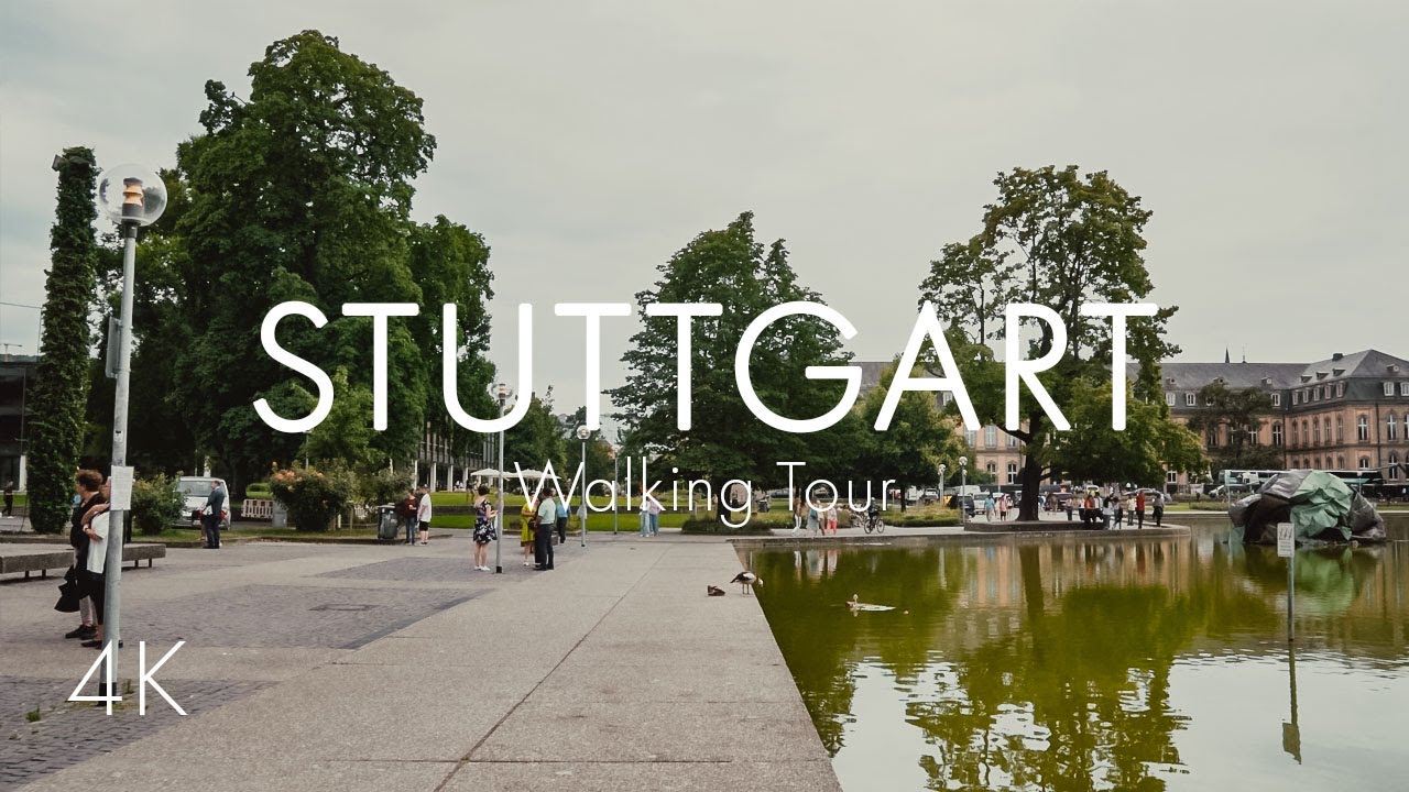 Stuttgart | City Center | Walking Tour | 4K