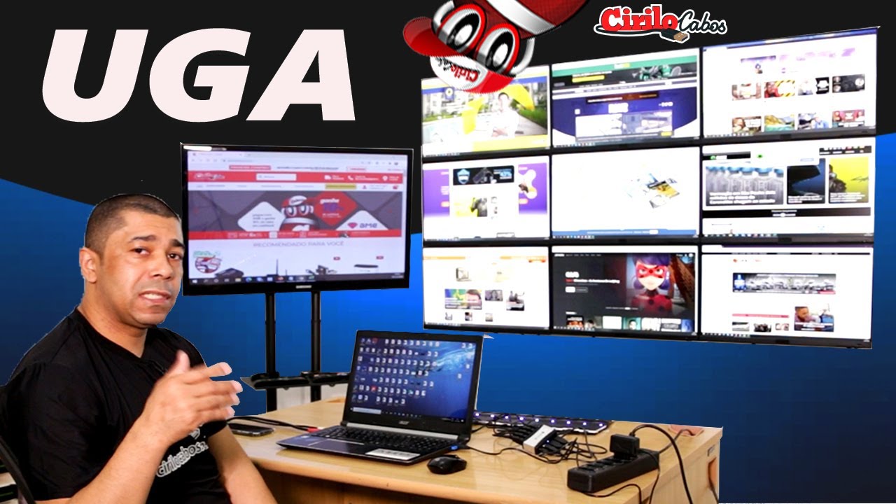 Como ligar Vários Monitores Independentes | Adaptador USB 2.0 UGA Multi-Display
