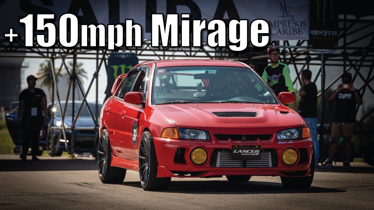 V6 Turbo 600HP Mirage visita la Media Milla / Fastest Half Mile Mirage? | DIPR Vlogs