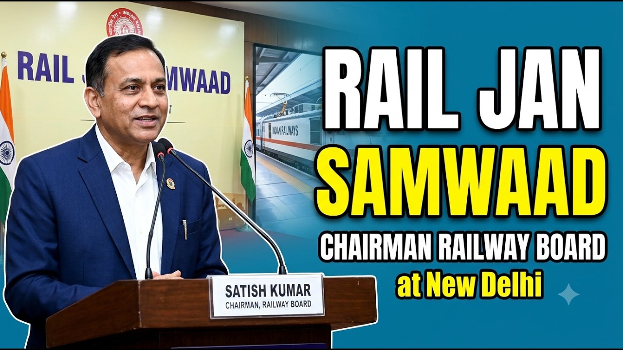 Satish Kumar Chairman Railway Board Chief Executive participates in Rail Jan Samwaad at New Delhi