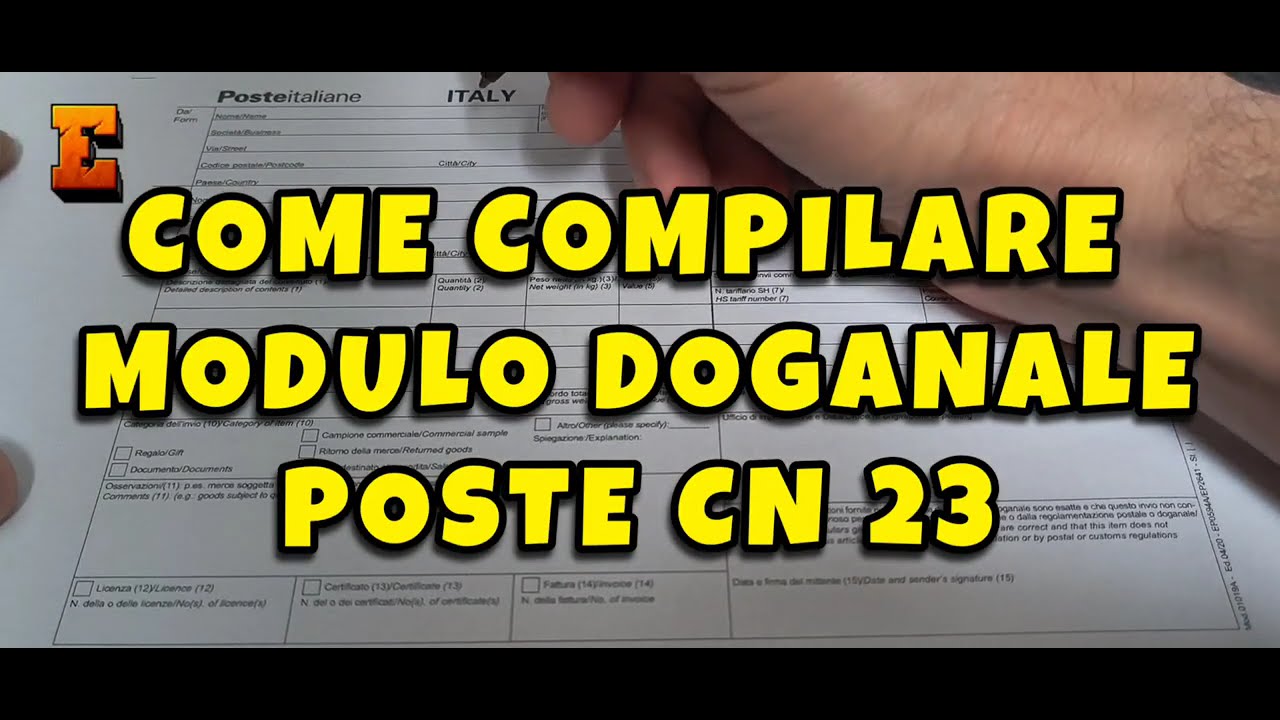 Come compilare modulo CN23 doganale di Poste Italiane per spedire fuori dall' Europa 📝