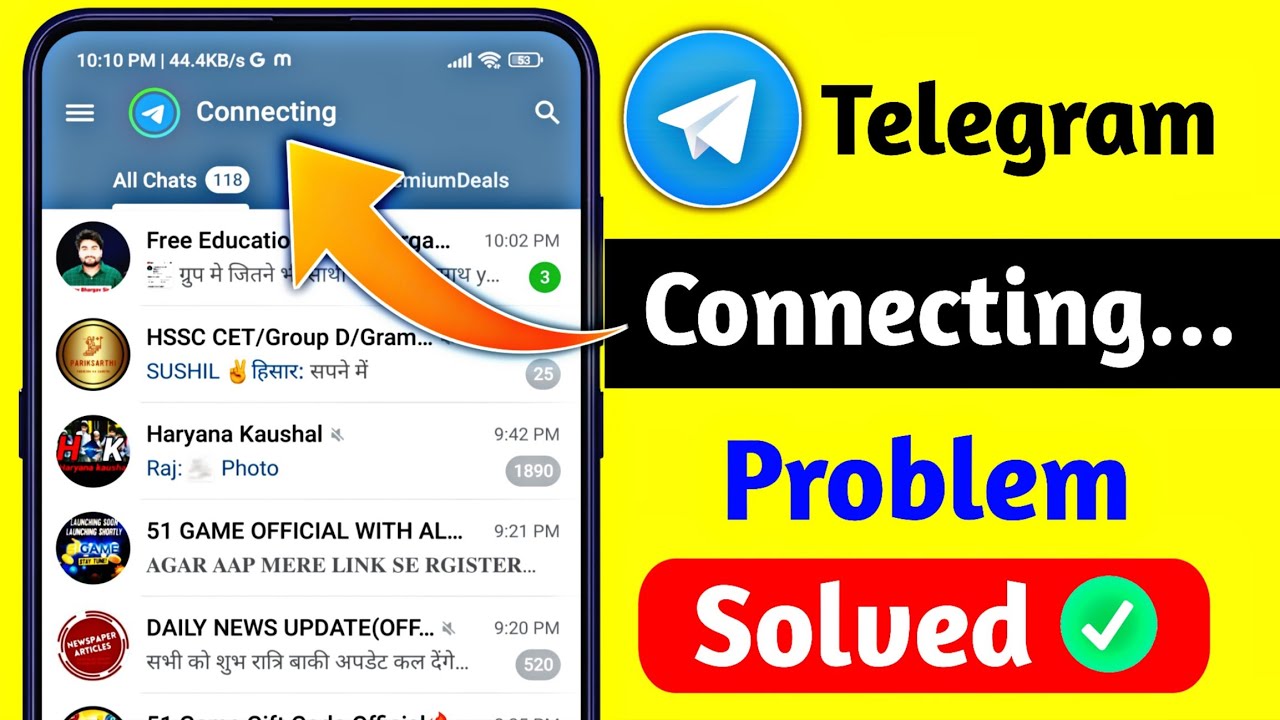 How to Fix Telegram Connecting Problem | Fix Telegram Connecting Problem solved