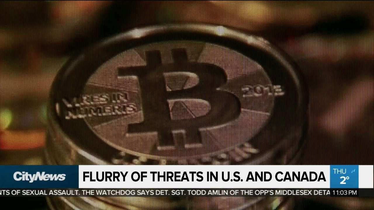 Up to 100 bomb threats sent across Canada
