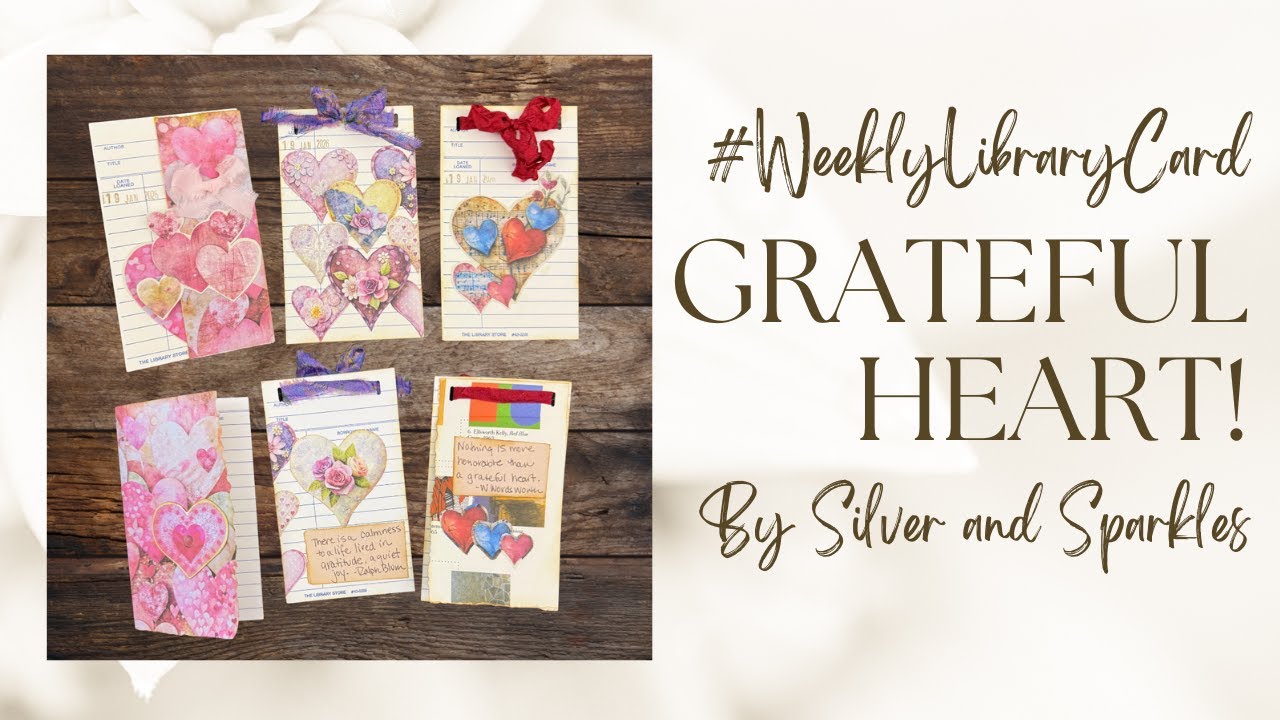 Library Card Crafts | Grateful Hearts! #grateful