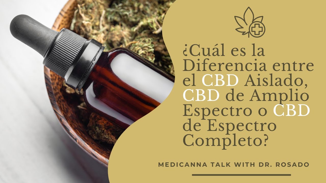 &iquest;Cu&aacute;l es la Diferencia entre el CBD&nbsp;Aislado, CBD de Amplio Espectro o CBD de Espectro Completo?