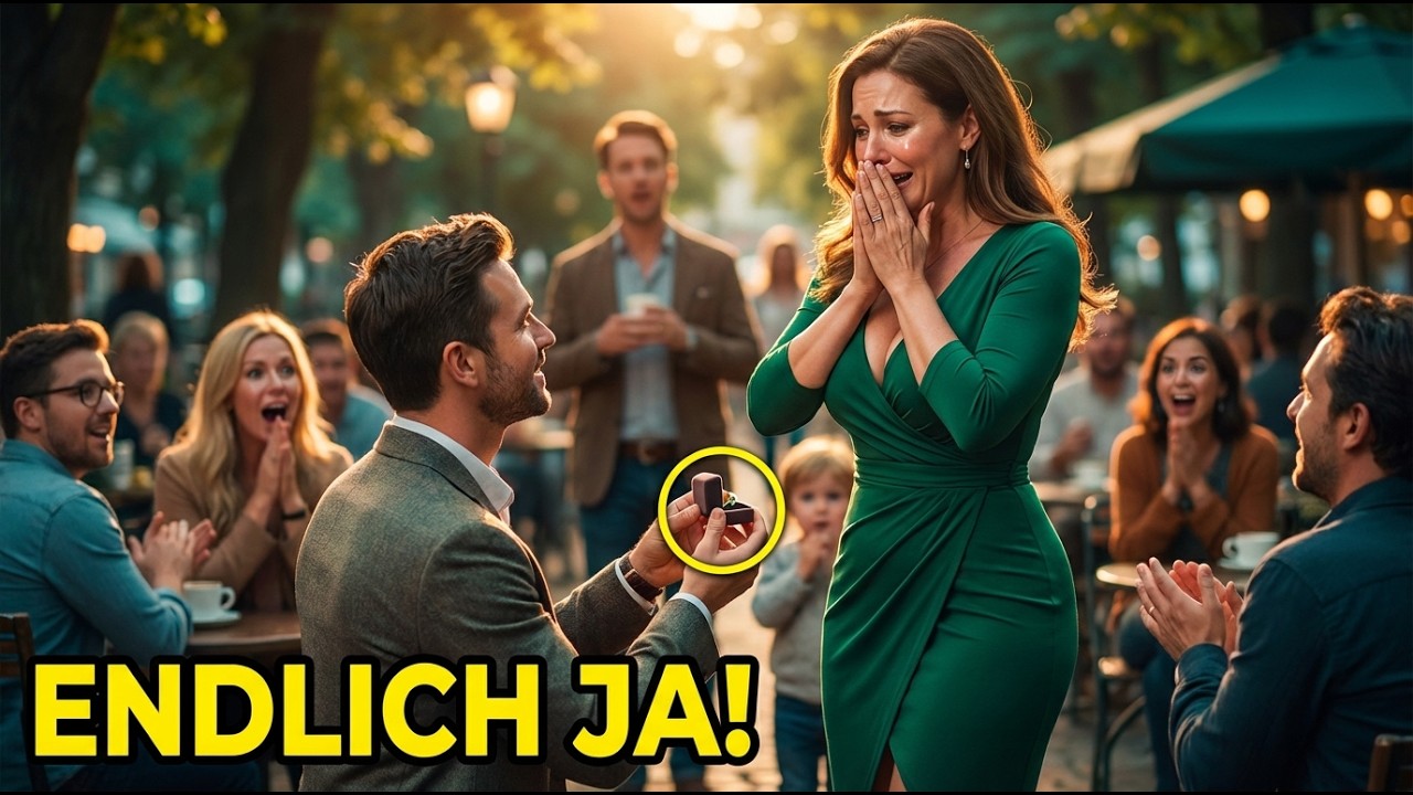 Alle dachten, er verlässt die Alleinerziehende – dann zieht er den Ring heraus