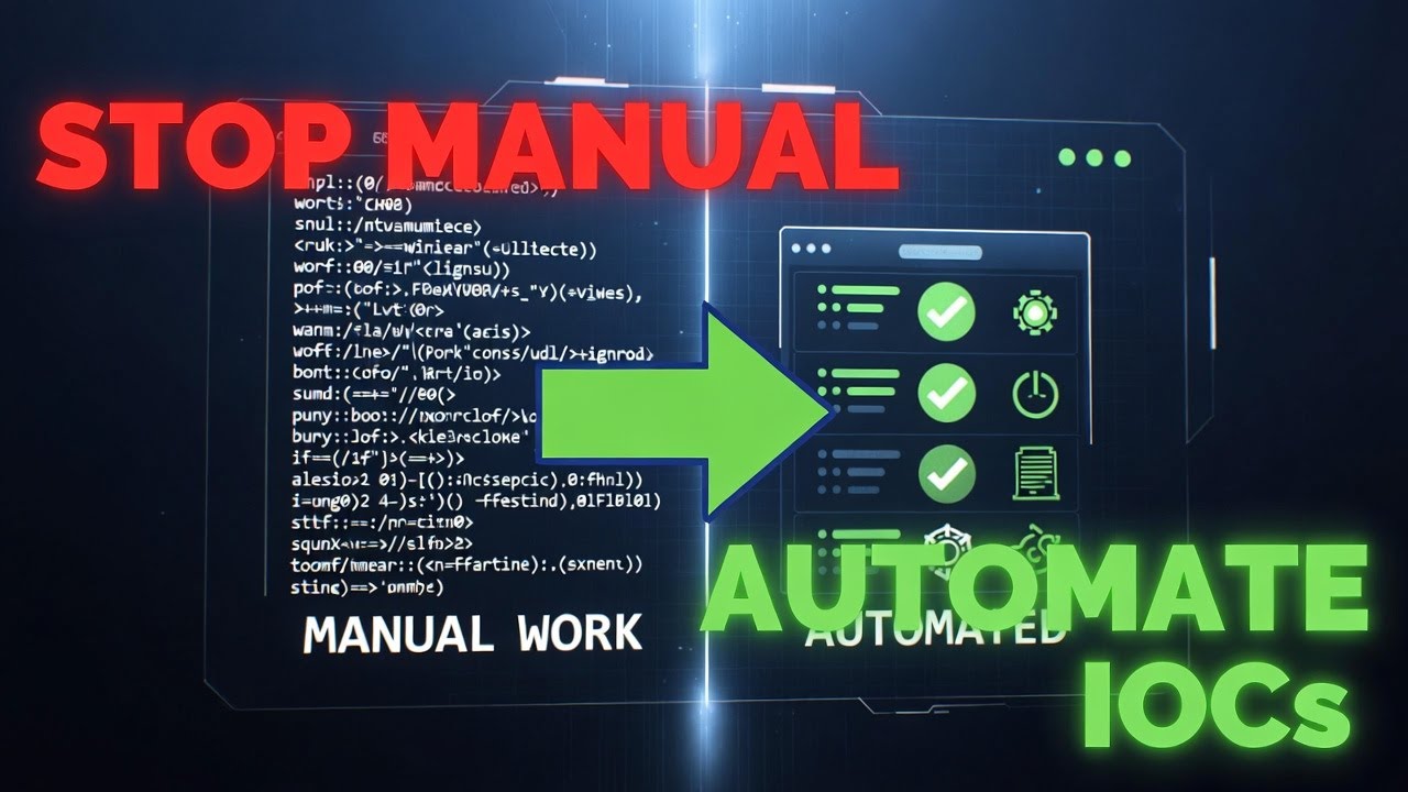 Stop Manual Analysis: How to Automate IOC Extraction (SOC Lab) | Lecture 5