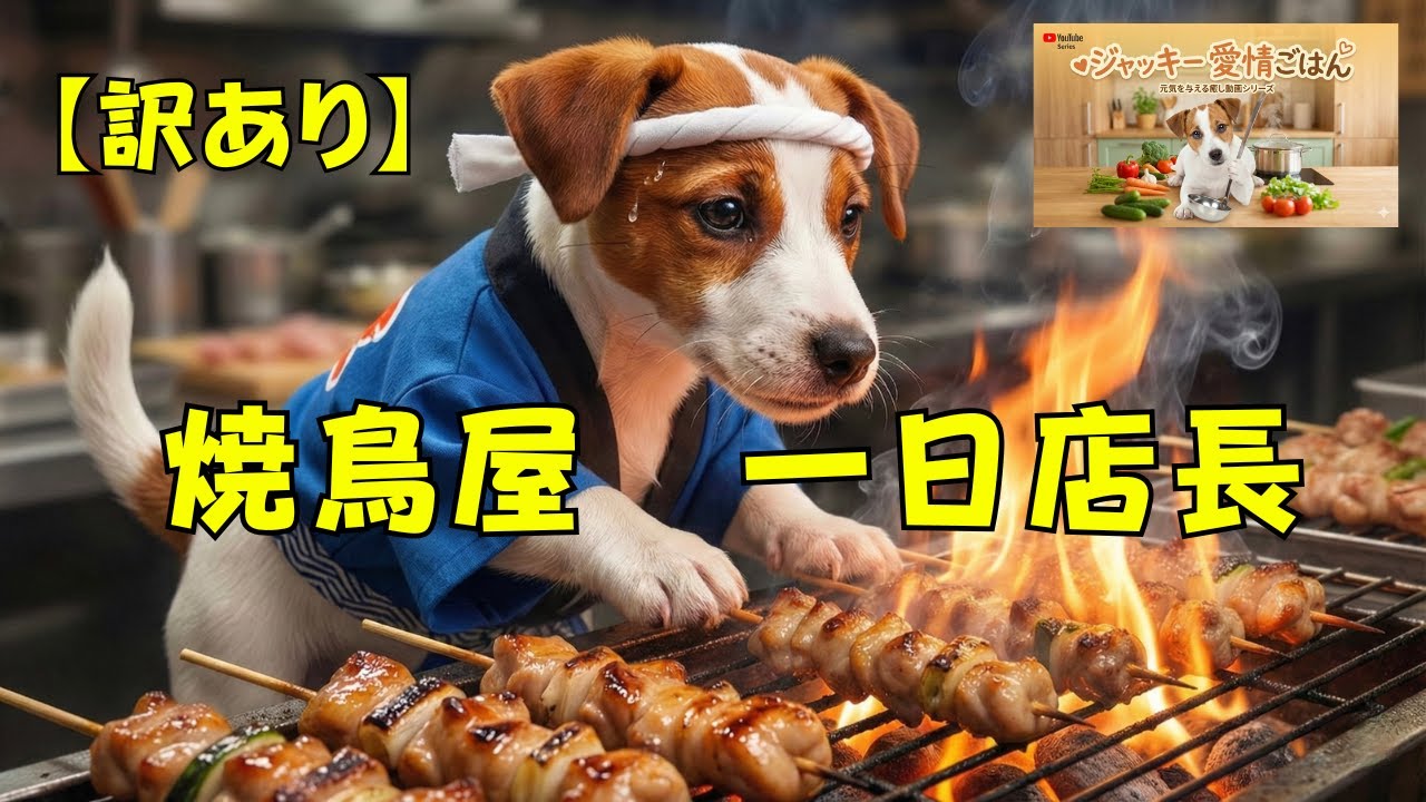 悲しむ親友のために、小さな子犬が「炎の料理人」になった理由。