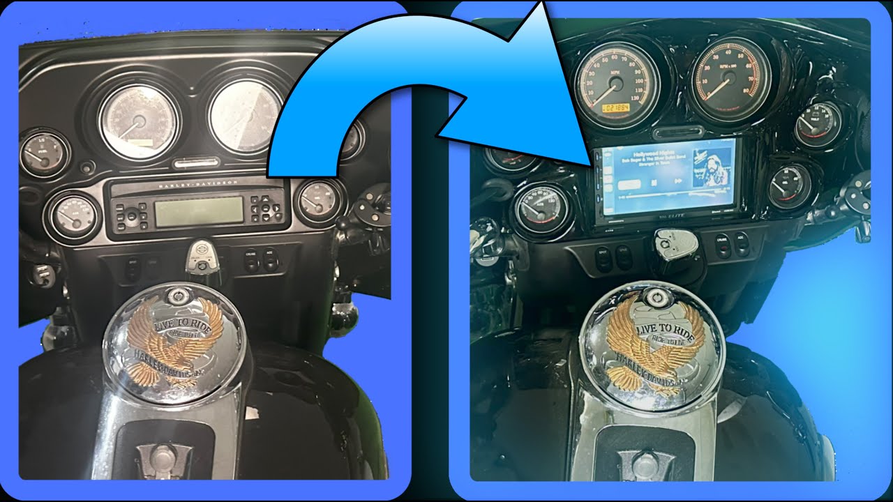 Transform Your Harley: Double DIN Conversion-Wireless CarPlay & Android Auto Upgrade!