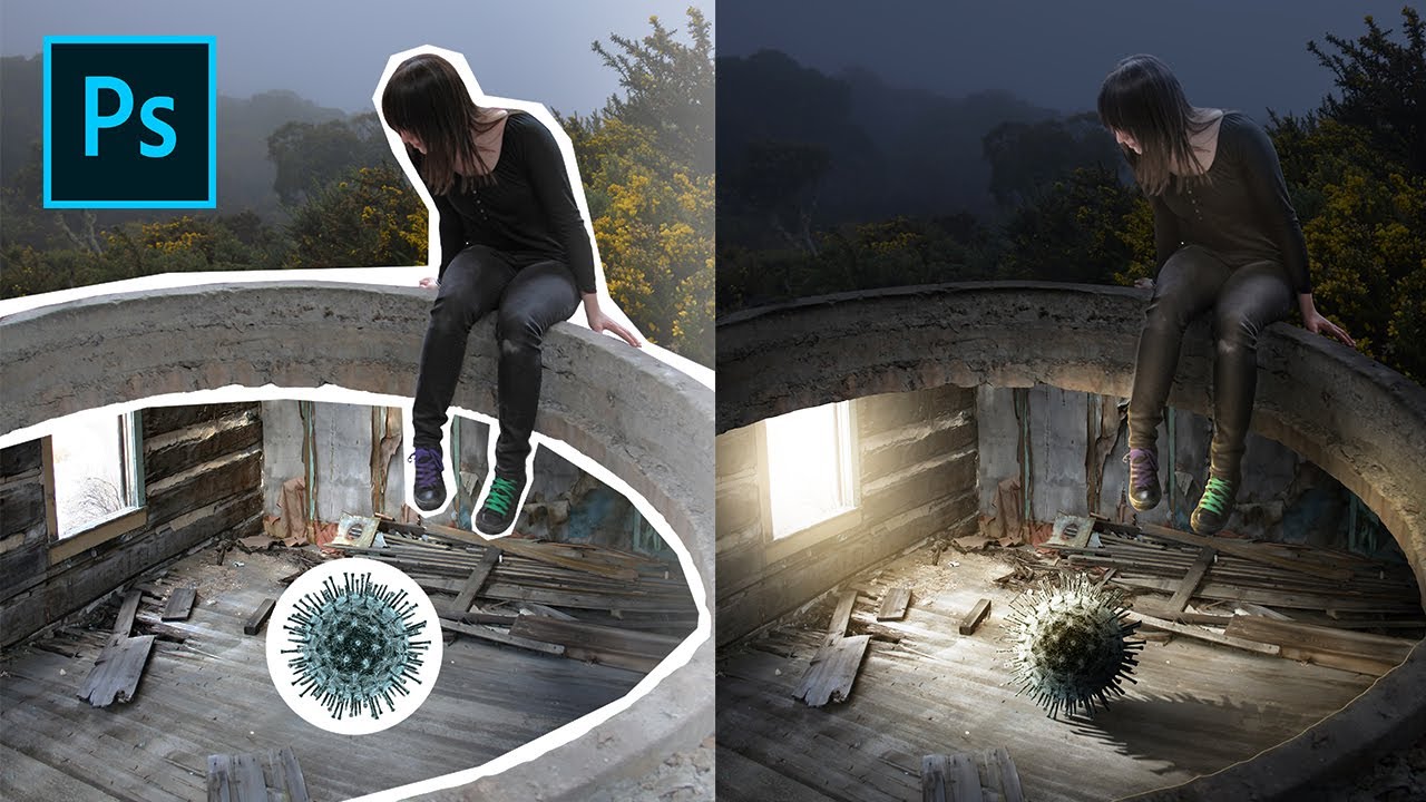 Photoshop Manipulation Effect Tutorial - Virus Home