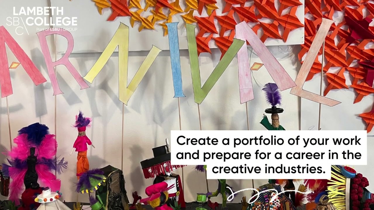 Express your creativity on the Lambeth College Art & Design course!