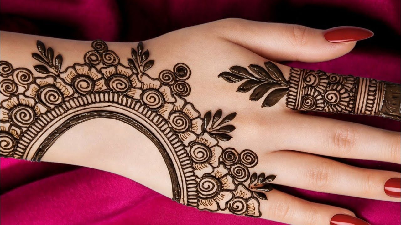 सिम्पल मेहंदी डिजाइन || Simple Mehndi Design  || Mehndi ka Disign || Mehndi Disigns || Mehndi 