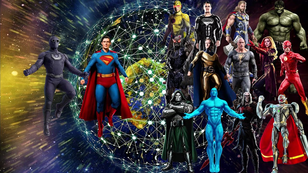 Superman And Ultraman VS 4 Rounds of Marvel And DC