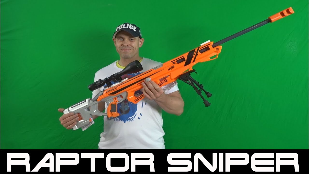 NERF RAPTORSTRIKE SNIPER KIT + HARD RANGE TUNING FEDER EINBAU [deutsch/german]