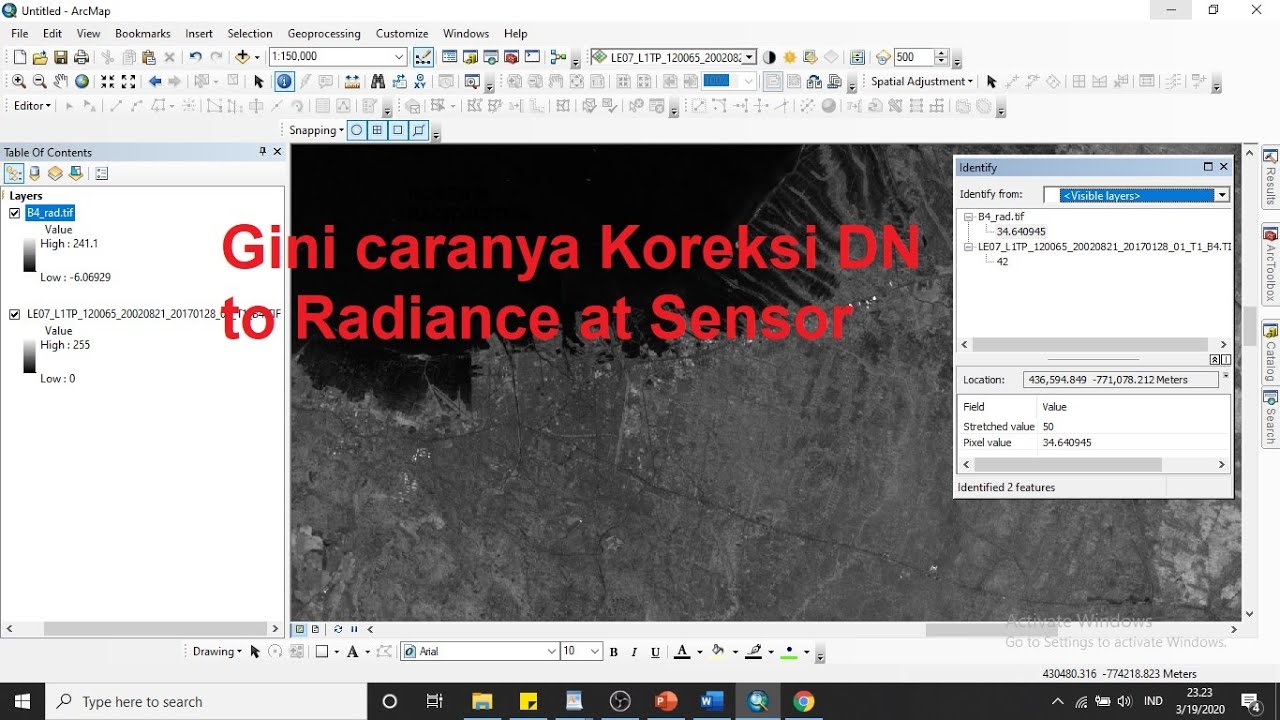 Koreksi Radiometric Citra Landsat 7 | Part 1- DN to Radiance at Sensor