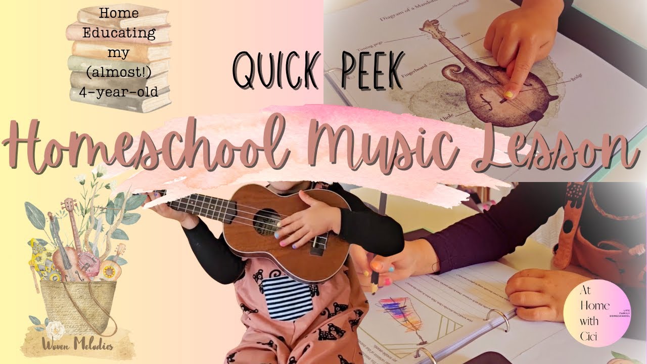 🎻 Quick Peek Home Ed Music Lesson || With My Almost 4-Year-Old xx