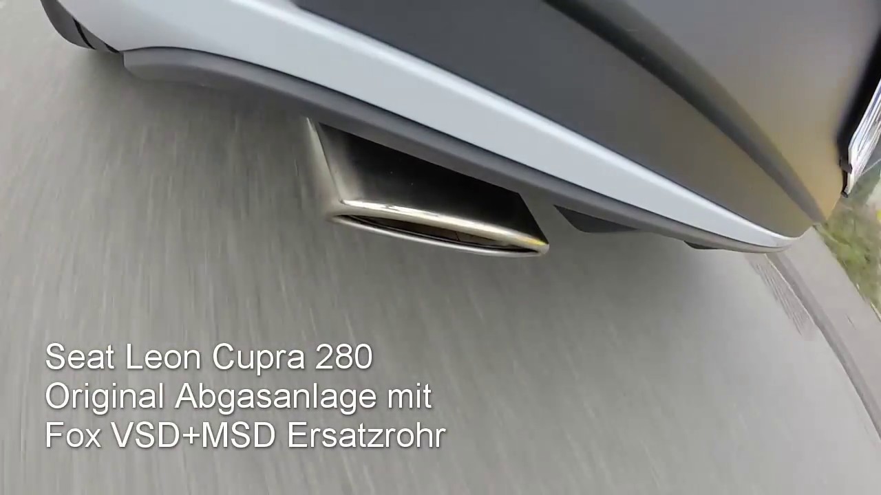 [Vergleich] Leon 5F Cupra 280/290 Serienabgasanlagen + Serienanlage mit Fox Ersatzrohr