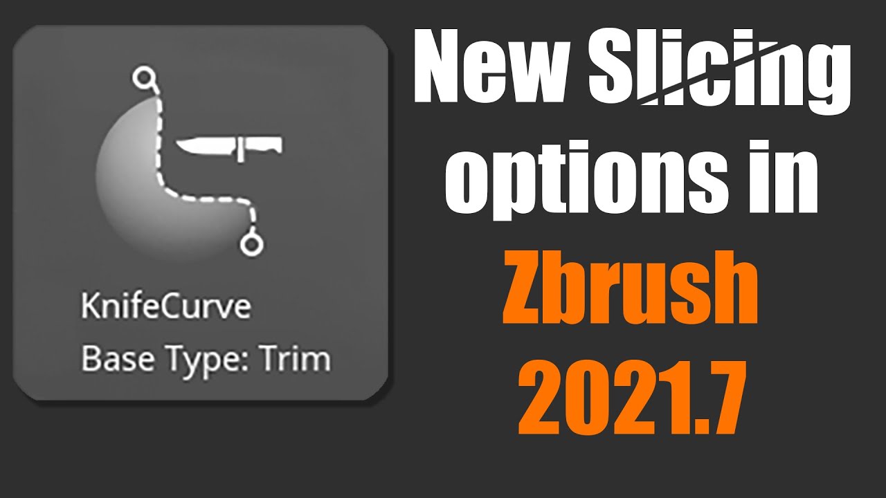 Checking out the new sclicing options in Zbrush 2021