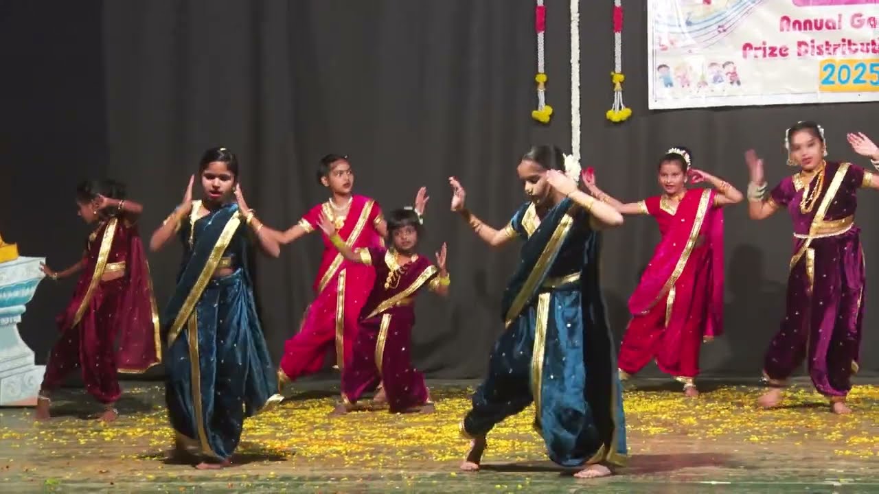 Natrang Song Dance by 4th std girls in Annual Function