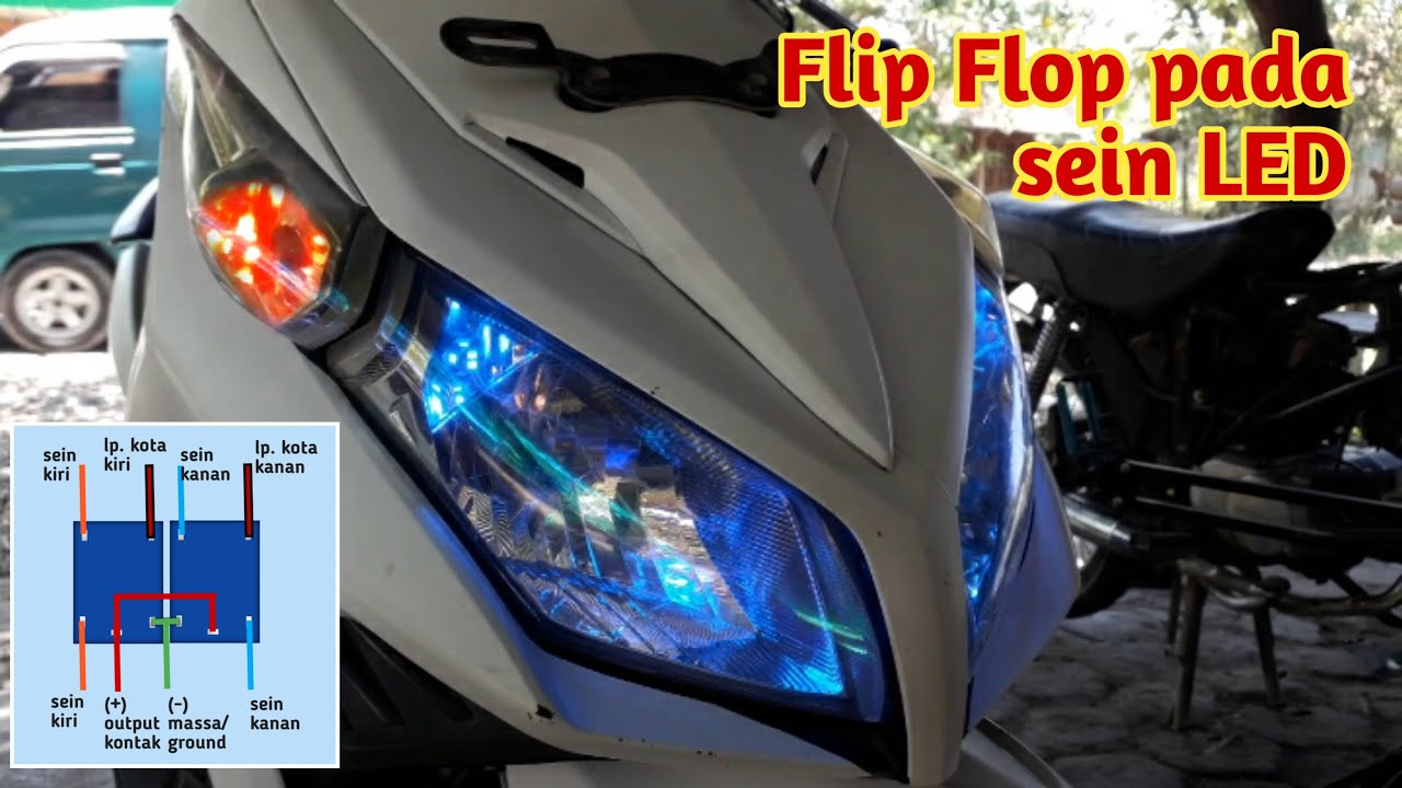 Cara membuat nyala flip flop pada sein LED #KakexChannel