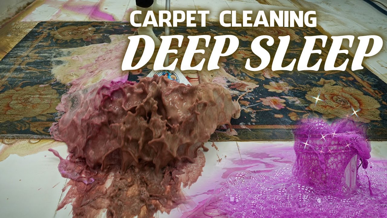 CARPET CLEANING FOR SLEEP: You Won't Stay Awake! 8 Hour Rug Cleaning Compilation for Sleep