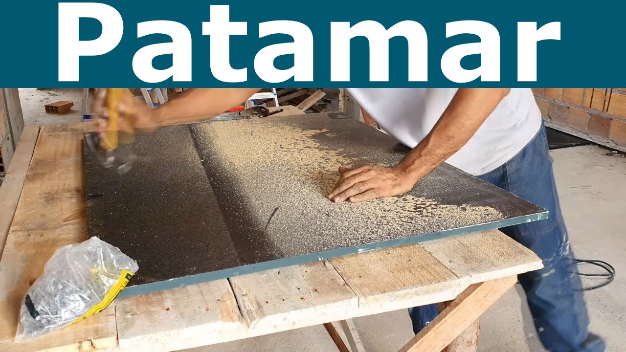 Primeira etapa da execução do patamr de uma escda cascata