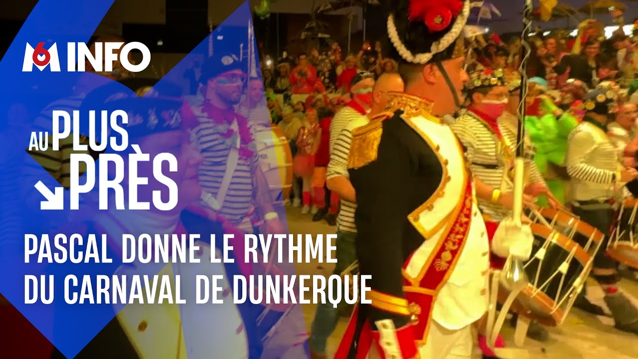 Pascal est tambour-major au carnaval de Dunkerque