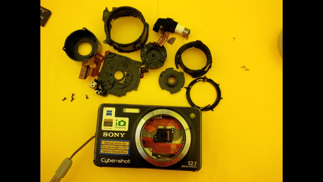 SONY DSC-W270 disassembly and lens repair