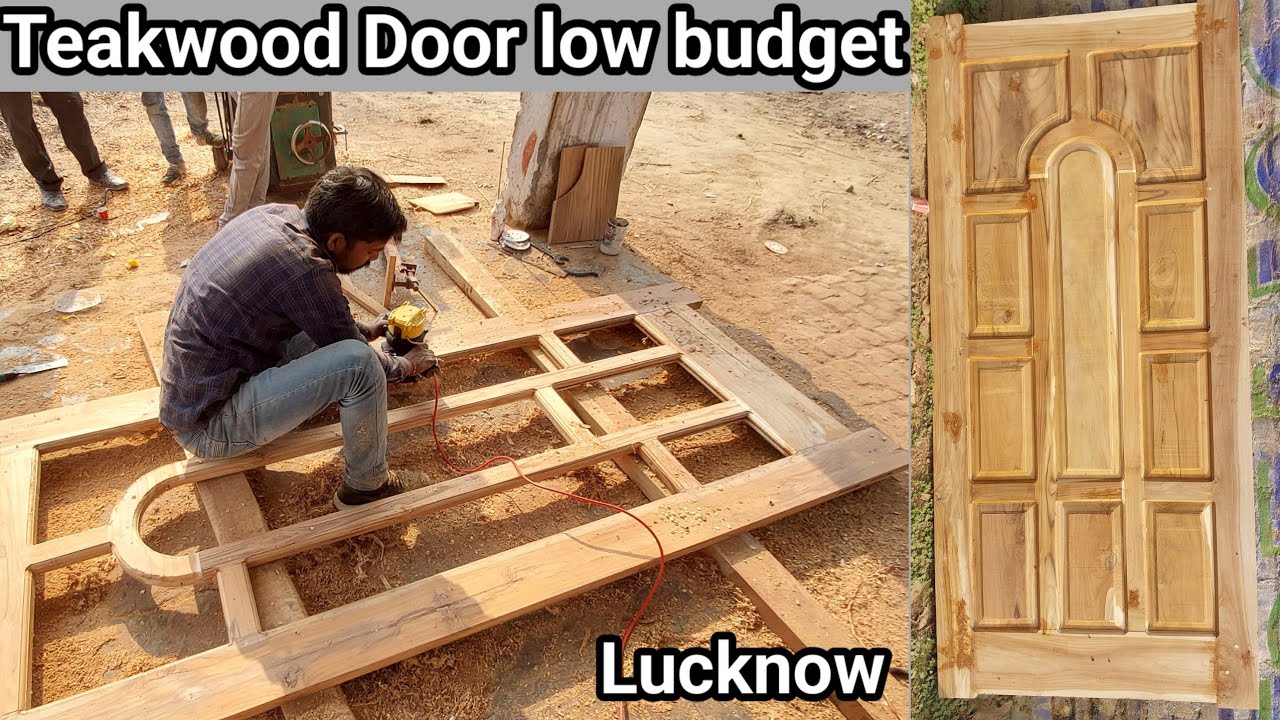 सागवान की लकड़ी के दरवाजे विवरण और कीमत. low budget best quality teak wood doors Lucknow U.P