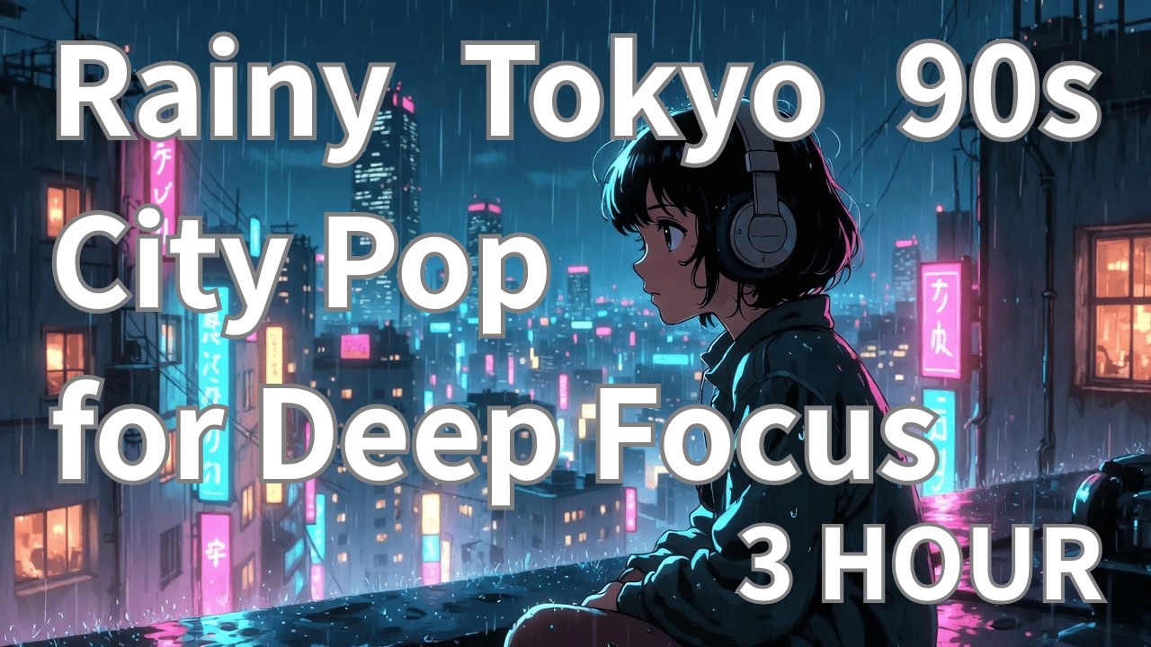 Rainy Tokyo 90s City Pop for Deep Focus