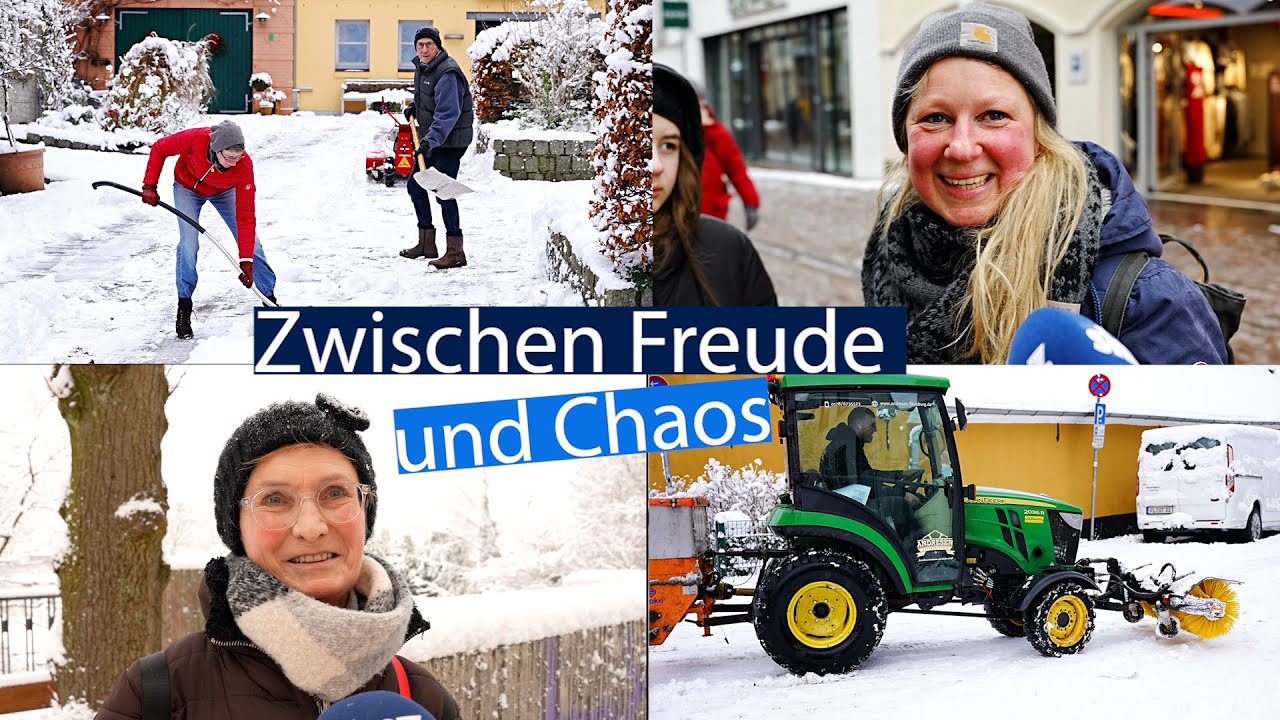 Zwischen Winterfreude und Verkehrschaos: Wie die Menschen jetzt durch den Alltag kommen
