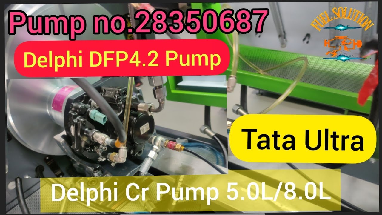 Delphi CRDI Pump Manual testing with Suction & transfer Pressure ! Delphi DFP4.2 pump test !28350687