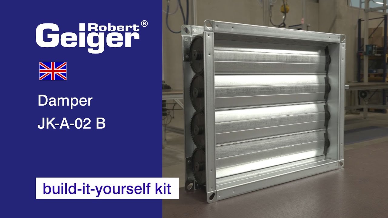 Damper JK-A-02 B – Instruction from the Robert Geiger Technische Bauteile GmbH
