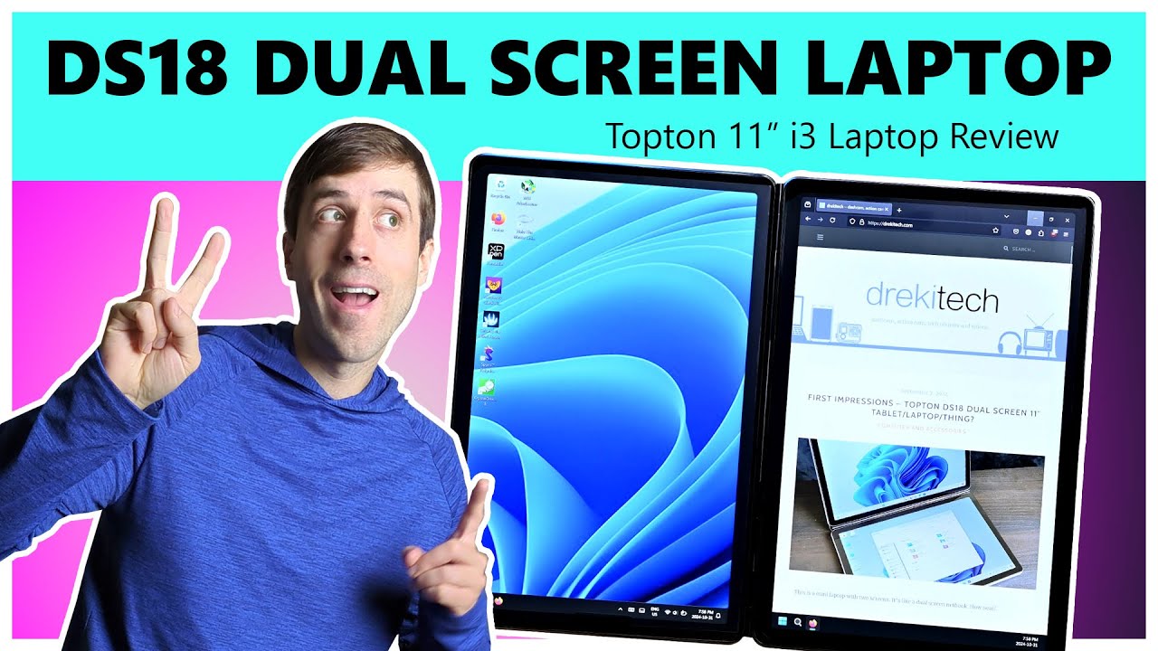 They Strapped Two Tablets Together! | Topton DS18 i3 Laptop Review